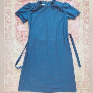 Lady Jennifer, Woman’s Blue Short Sleeve Dress